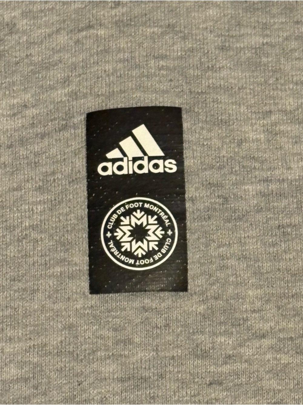 Adidas CF Montréal MLS Men's Travel Sweatshirt Hoodie - L (Heather Grey)